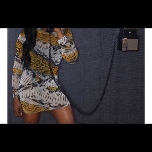 Little Sheer snake skin dress